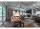 Cozy living room with a fireplace, coffered ceilings, and hardwood floors at 91 Ivy Ridge Rd, Chapel Hill, NC 27516