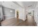 Open-concept dining area boasts hardwood floors and is adjacent to the kitchen at 1003 Crimson Dr, Durham, NC 27713