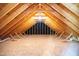 Exposed beams showcase the attic's construction at 1033 Cabin Hill Way, Garner, NC 27529