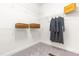 A walk-in closet with shelving and hanging storage at 1033 Cabin Hill Way, Garner, NC 27529
