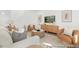 Comfortable living room with stylish decor, including neutral-toned furniture at 105 Mable Court # 10, Lillington, NC 27546