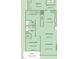 Detailed floor plan showcasing layout of kitchen, living room, bedrooms, and owner's suite with porch and bath at 114 N Guthrie Ave, Durham, NC 27703