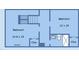 Second floor plan featuring two bedrooms, closets, and bath at 114 N Guthrie Ave, Durham, NC 27703