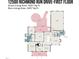 First floor plan showcasing the layout of the home, including the living areas and primary suite at 12500 Richmond Run Dr, Raleigh, NC 27614