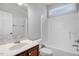 Clean bathroom featuring a bathtub, toilet, and vanity at 1420 Lagerfeld Way, Wake Forest, NC 27587