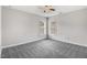 This bedroom offers a neutral color palette and ample natural light at 1420 Lagerfeld Way, Wake Forest, NC 27587