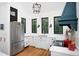 Modern kitchen with stainless steel appliances, white cabinetry, and sleek countertops, exuding contemporary style at 1503 Hollywood St, Durham, NC 27701