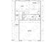 Detailed first-floor plan showing layout with kitchen, living areas, and garage at 176 W Allen St, Four Oaks, NC 27524