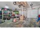 Spacious garage with ample storage, perfect for organizing tools, equipment, and parking vehicles at 202 Hilltop Ave, Garner, NC 27529