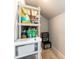 Organized storage area providing practical solutions for keeping belongings neat and easily accessible at 2501 Impulsion Dr, New Hill, NC 27562