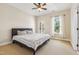 Bedroom offers natural light, neutral color scheme and carpet at 3404 Mount Pisgah Way, Cary, NC 27519