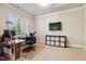 Well-lit office space with a desk, modern computer and built-in storage at 3404 Mount Pisgah Way, Cary, NC 27519