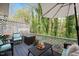 An outdoor deck provides an idyllic setting for relaxation and outdoor entertainment at 4520 Timberhurst Dr, Raleigh, NC 27612