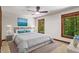 Comfortable bedroom with natural light, featuring a cozy bed and serene wall art at 5125 Penny Rd, Raleigh, NC 27606