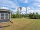 Spacious backyard with lush lawn and ample space for outdoor activities and landscaping at 601 Lauren Ann Dr, Apex, NC 27523