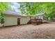 Cozy backyard with a wooden deck, perfect for outdoor relaxation and entertaining guests at 790 Cashmere Ct, Sanford, NC 27332