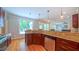 Spacious kitchen featuring granite countertops, stainless steel appliances, and ample cabinet space at 8042 Hogan Dr, Wake Forest, NC 27587