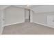 Spacious bedroom with neutral carpet, an open door to the hallway, and access to storage at 805 Alden Bridge Dr, Cary, NC 27519