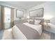 Serene bedroom with neutral tones, a comfortable bed, and minimalist decor for a relaxing retreat at 845 Ottawa Dr, Garner, NC 27529