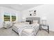 Cozy bedroom with neutral tones and a view of the outdoors at 94 Mable Court # 16, Lillington, NC 27546
