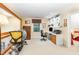 Bonus room with carpet, built-in shelving, and natural light, perfect for a home office at 108 Hanover Pl, Chapel Hill, NC 27516