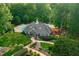 Aerial view of the community pool and clubhouse at 110 Glenrose Ln, Cary, NC 27518
