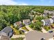 Panoramic view of the homes surrounded by lush trees at 110 Huntersville Rd, Morrisville, NC 27560