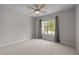 Bedroom with ceiling fan and good natural light at 110 Huntersville Rd, Morrisville, NC 27560