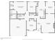 Detailed floorplan showcasing room dimensions and layout of a single Gathering residence at 1102 Laurens Way, Knightdale, NC 27545