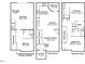 Floor plan illustrating layout of the home including garage, basement, and balcony at 111 Finsbury Street St, Durham, NC 27703