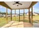 View of homes from a screened porch at 111 Laporte Path, Garner, NC 27529