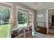 Playroom area with storage and views of the backyard at 1206 Ivy Ln, Raleigh, NC 27609