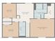 Upstairs floor plan featuring primary bedroom, two additional bedrooms, and a large sitting room at 12417 Kendall Ridge Ct, Durham, NC 27703