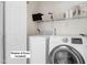 Washer and dryer included in the laundry room at 12417 Kendall Ridge Ct, Durham, NC 27703