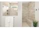Bright tiled shower with glass surround and shower head at 1304 Essex Skipper Way, Fuquay Varina, NC 27526