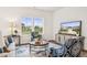 Stylish living room featuring modern furnishings and abundant natural light from large windows at 149 Cribbs Ln, Middlesex, NC 27557