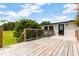 Wooden deck outside the back of the home at 165 Dawn Rd, Benson, NC 27504