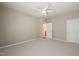 Bedroom with neutral carpet and a ceiling fan at 204 Dowington Ln, Cary, NC 27519