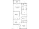 Detailed second floor plan featuring bedrooms, flex space, laundry, and balcony at 249 Salt Cedar Ln, Chapel Hill, NC 27516