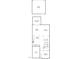 Detailed first floor plan showing kitchen, living, dining, porch, and bedroom layouts at 249 Salt Cedar Ln, Chapel Hill, NC 27516