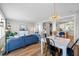 Open-concept living space features modern furnishings and an airy feel at 249 Salt Cedar Ln, Chapel Hill, NC 27516