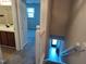 Interior shot of the stairwell, showcasing the connection to a bedroom and bathroom at 2519 Hitchcock Dr, Durham, NC 27705