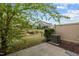 Green backyard and landscaping at 256 Rubrum Dr, Hillsborough, NC 27278