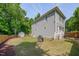 Spacious backyard with a storage shed and room for gardening at 3003 University Dr, Durham, NC 27707