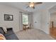 Bright bedroom with a built in desk and large closet at 3003 University Dr, Durham, NC 27707