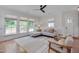 Bright living room featuring a comfortable sofa, ample natural light, and contemporary design at 3003 University Dr, Durham, NC 27707