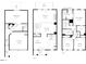 Detailed floor plan showcasing layout of the home, including room dimensions and key features on three floors at 3034 Winfred Dell Ln, Cary, NC 27511
