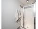 Bright primary bathroom with updated glass shower at 3034 Winfred Dell Ln, Cary, NC 27511