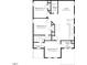 Upstairs floor plan featuring the layout of multiple bedrooms and baths at 309 Beacon Dr, Pittsboro, NC 27312