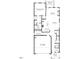 Detailed floor plan showcasing the layout of the first floor, including the kitchen and garage at 309 Beacon Dr, Pittsboro, NC 27312